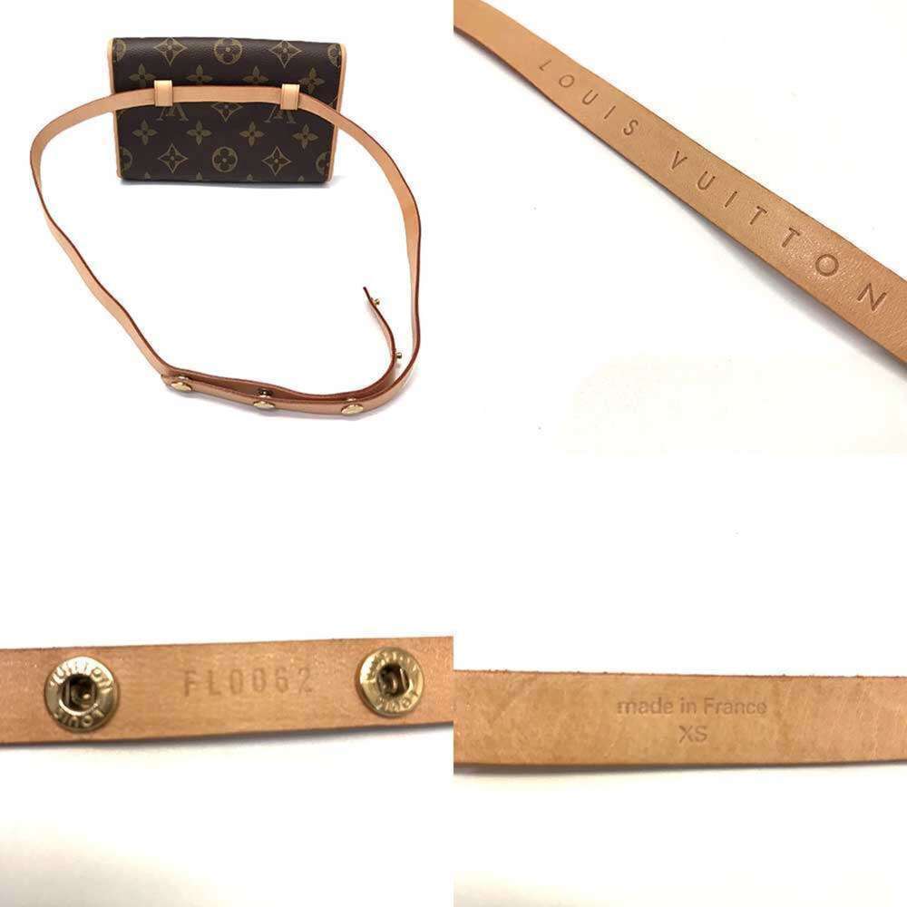 LOUIS VUITTON Brown Monogram Leather Pochette Pouch - Picture 5 of 7